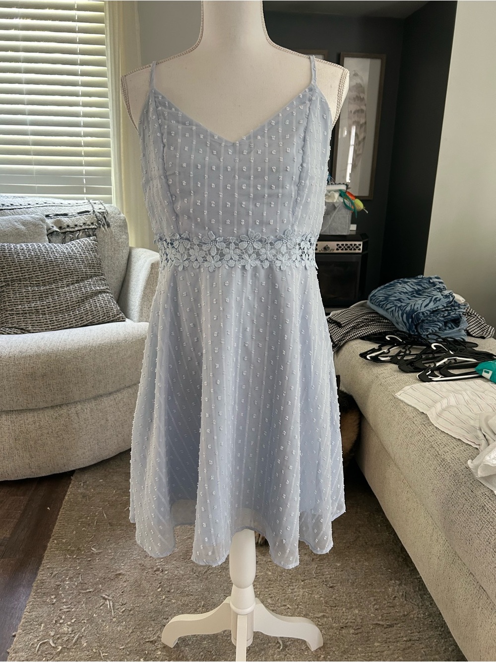 Sundress with Floral Waistband